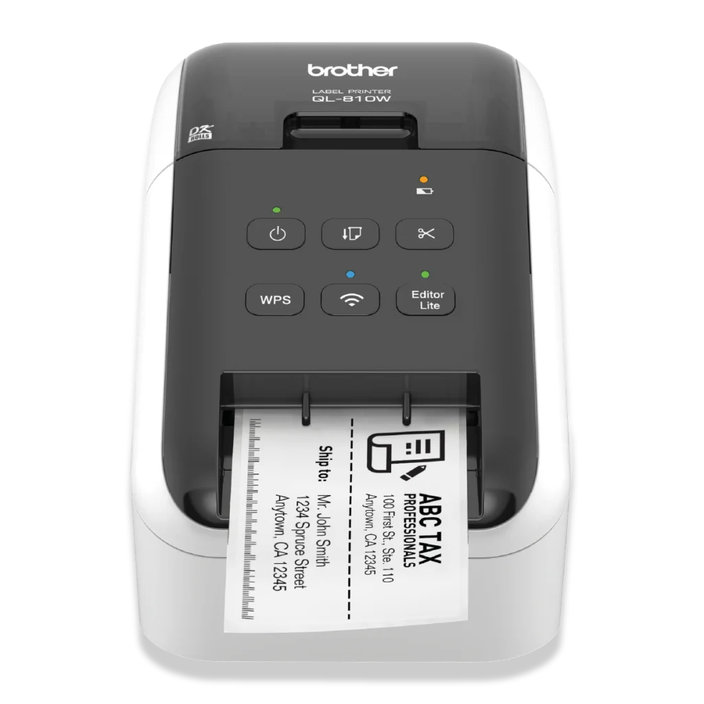 Etiquetadora profesional Brother QL-810W inalámbrica para impresión de etiquetas en oficinas y PyMEs